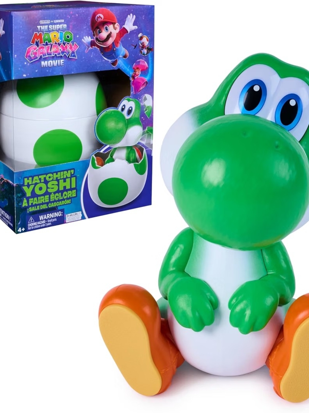 Nintendo: The Super Mario Galaxy Movie New Hatching Yoshi Toy - Green NIB